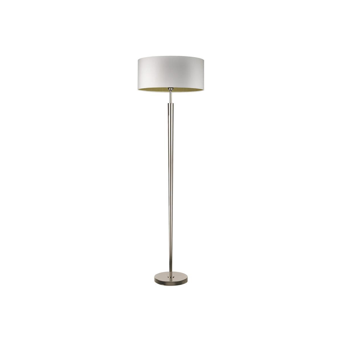 Heathfield & Co Torchere Nickel Floor Lamp