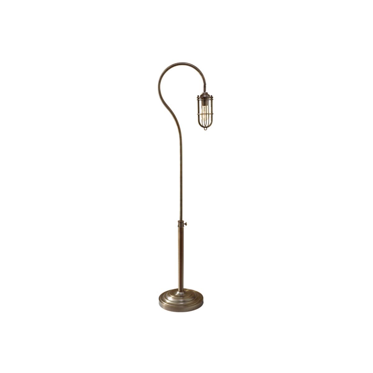 Elstead Urban Renewal 1 Light Floor Lamp Dark Antique Brass – image 1