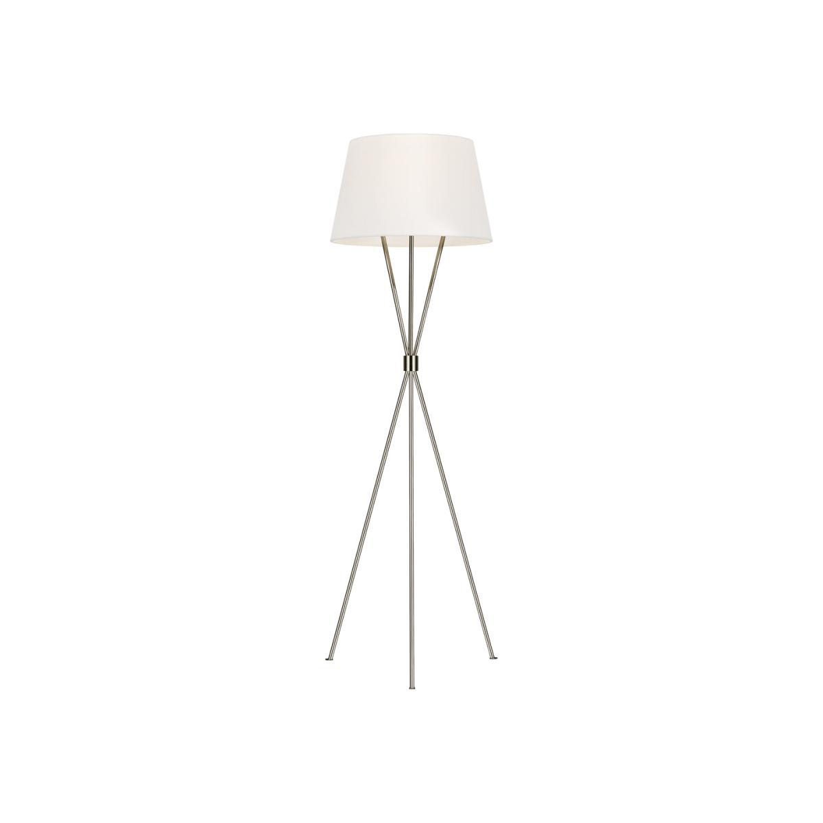 Elstead Penny Floor Lamp Polished Nickel
