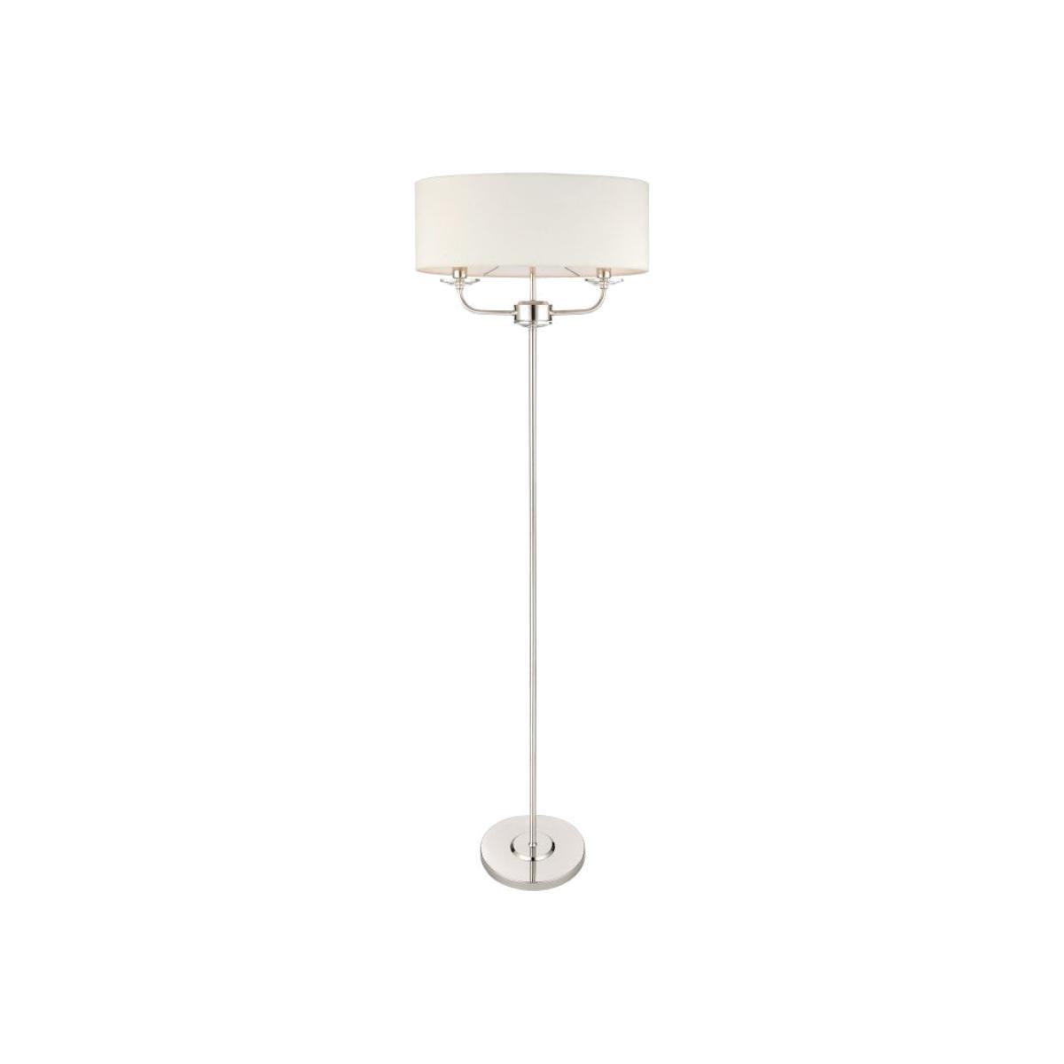 Gallery Direct Nixon Floor Lamp Bright Nickel