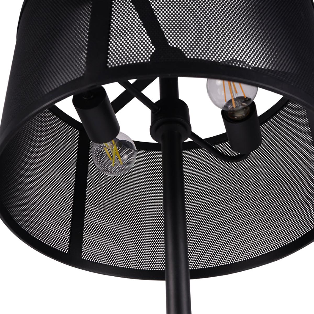 Libra Interiors Storm Mesh Black Floor Lamp – image 2