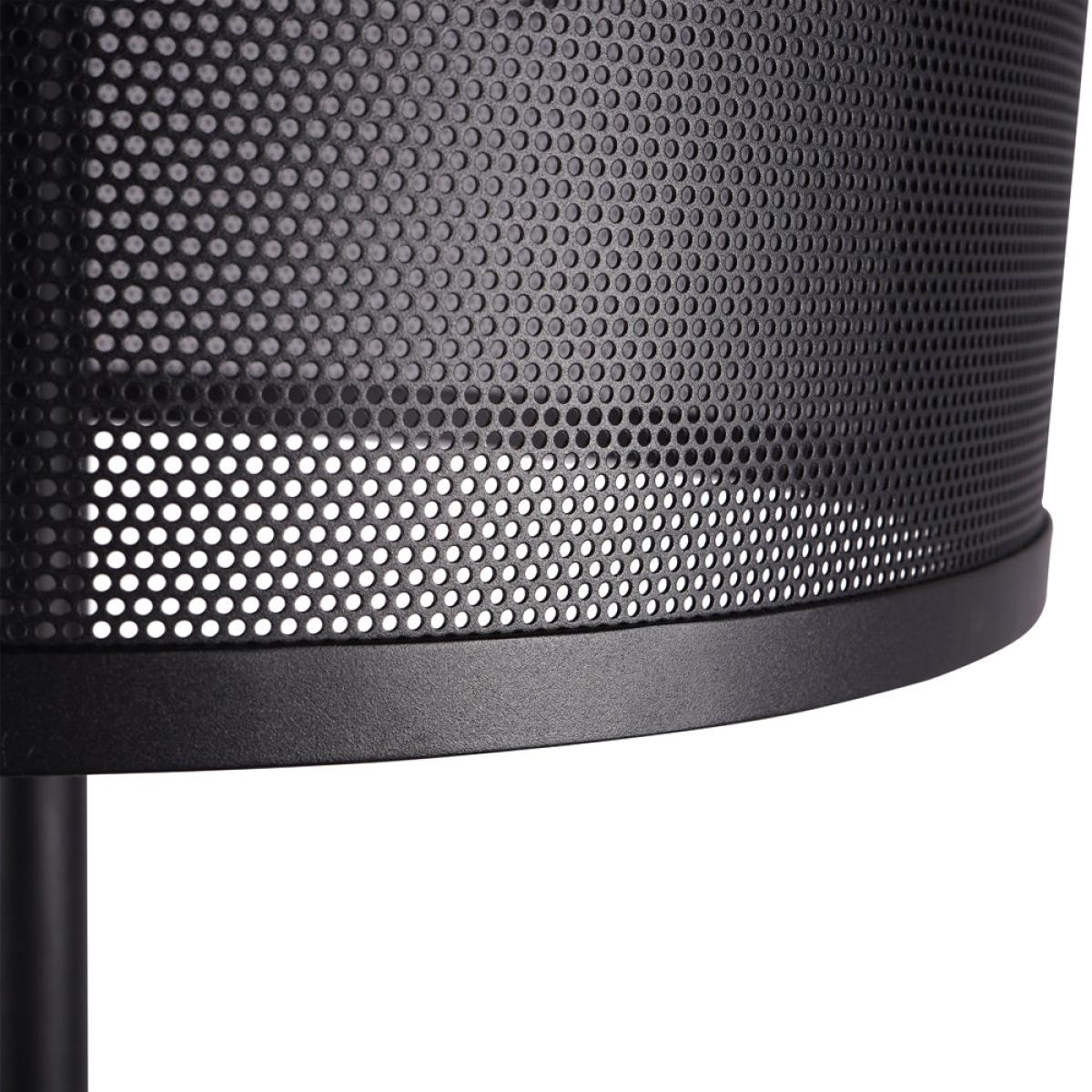 Libra Interiors Storm Mesh Black Floor Lamp – image 3