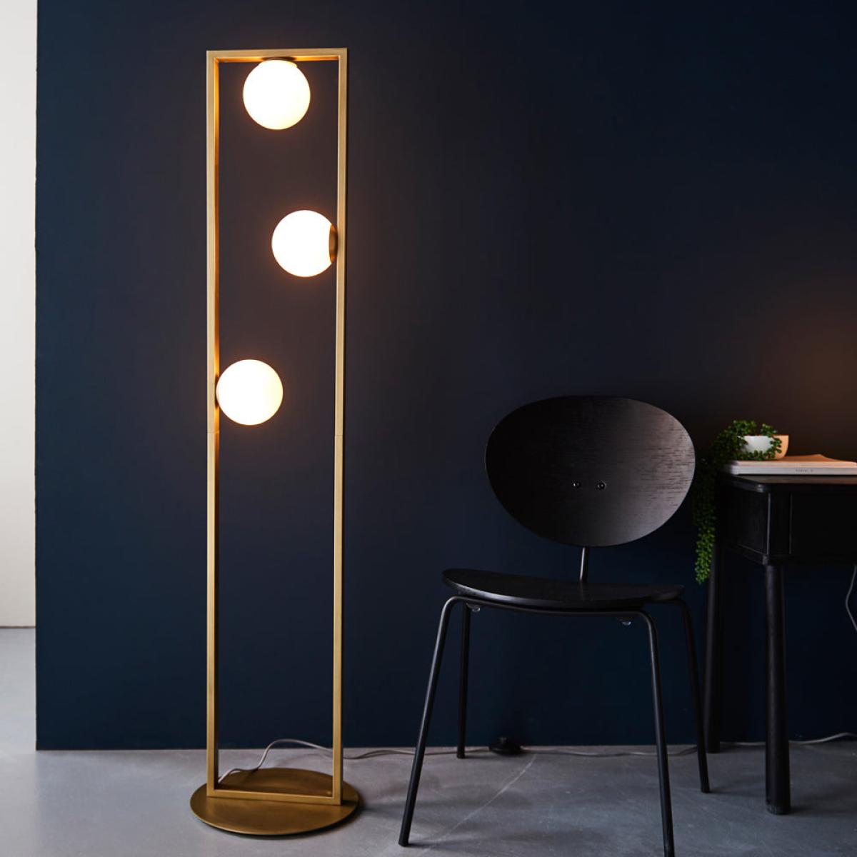 Olivia's Paige Floor Lamp in Gold – image 1