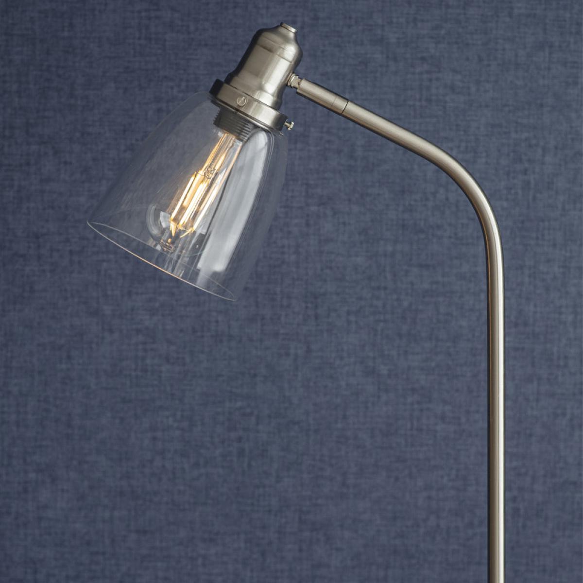 Garden Trading Hoxton Dome Floor Lamp in Satin Nickel – image 2