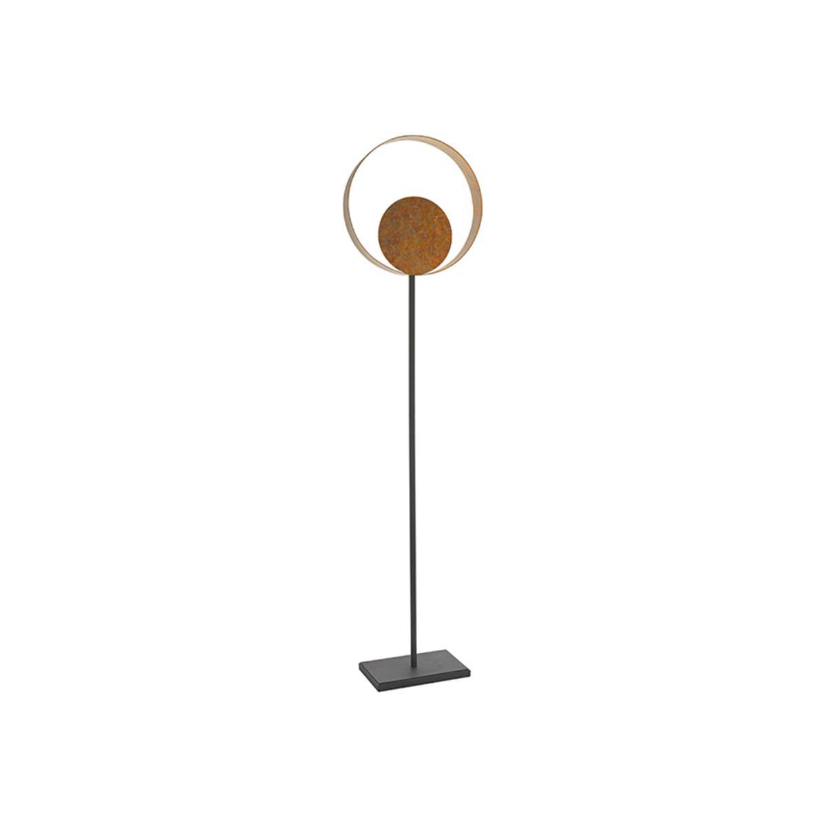 Olivia's Adelaide Gold And Dark Bronze Floor Light