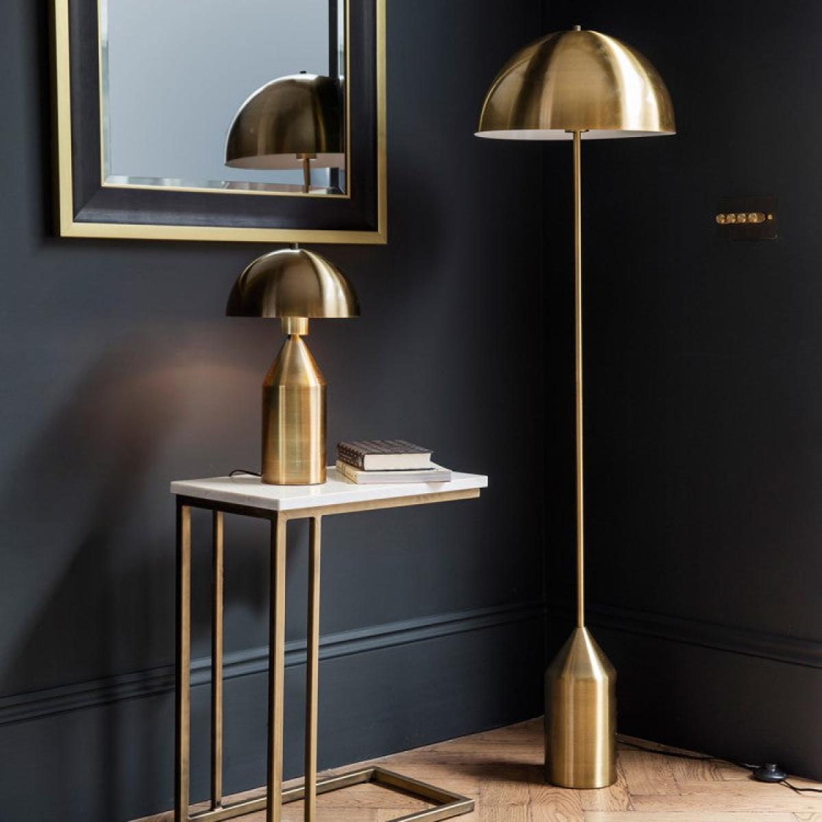 Gallery Interiors Nova 1 Floor Lamp in Gold | Outlet