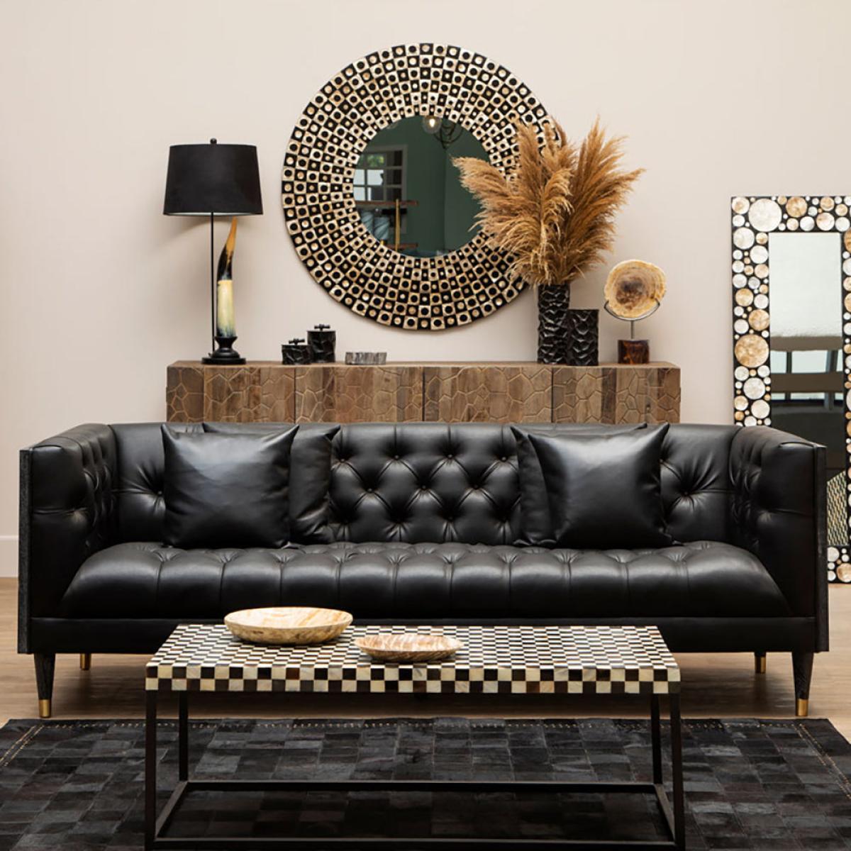 Olivia's Soft Industrial Collection - Tinto Champagne Glass Floor Lamp – image 8