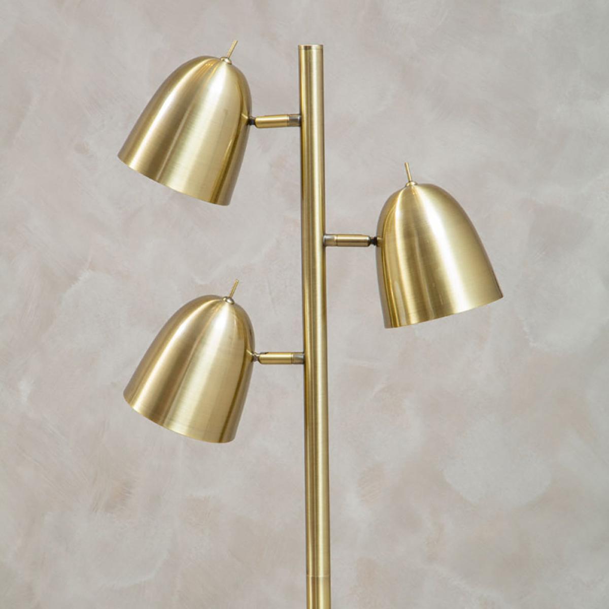 Olivia's Soft Industrial Collection - Newton Floor Lamp in Brass Finish – image 9