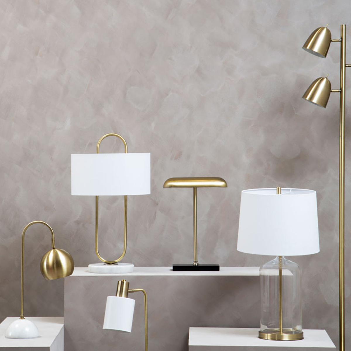 Olivia's Soft Industrial Collection - Newton Floor Lamp in Brass Finish – image 10