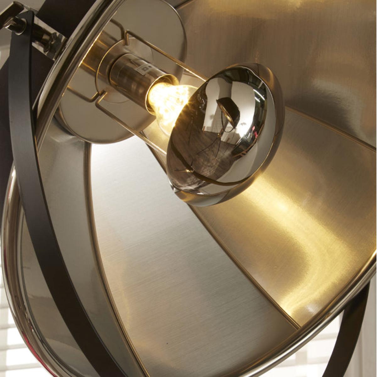 Olivia's Elliani Metal Tripod Floor Lamp in Black and Silver – image 2