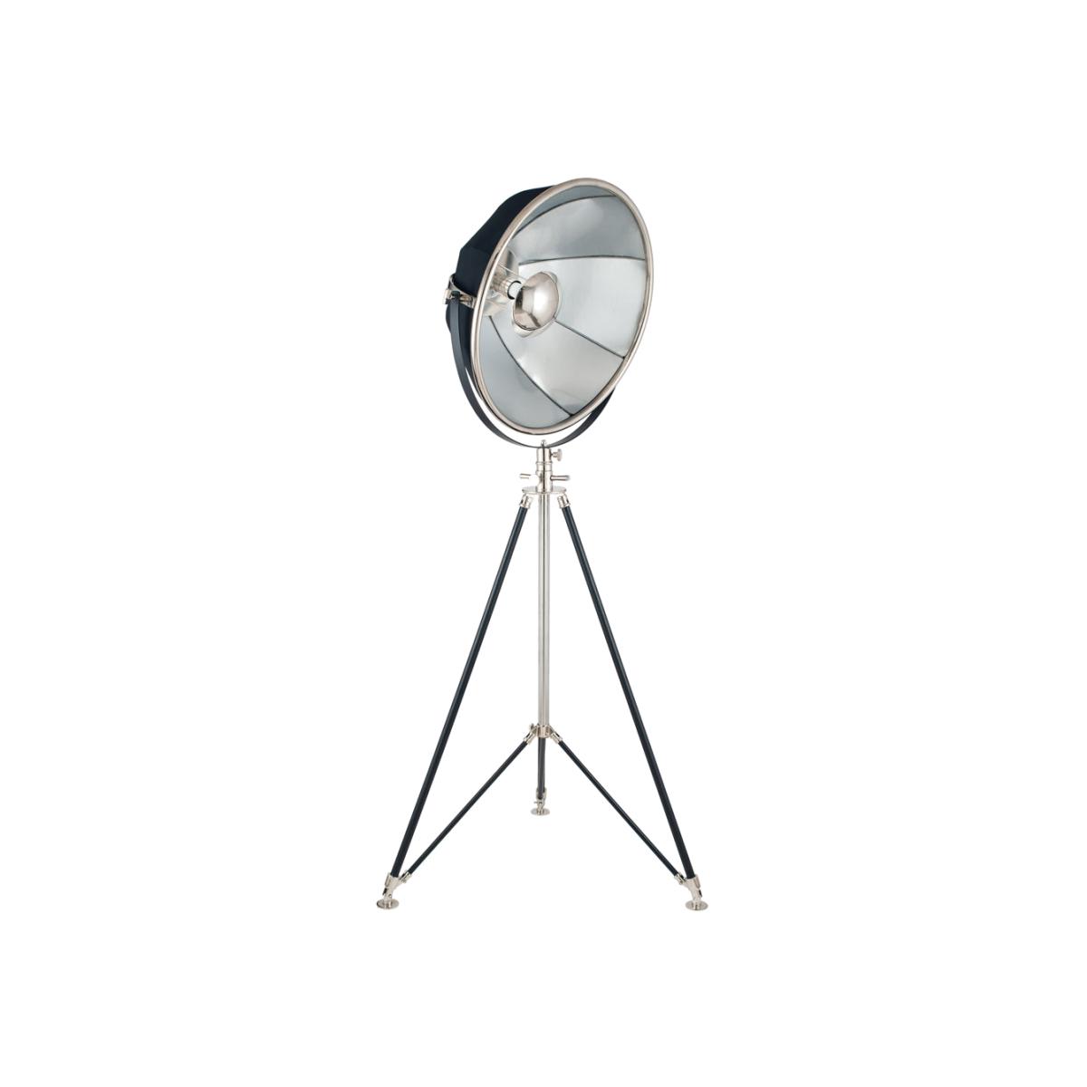Olivia's Elliani Metal Tripod Floor Lamp in Black and Silver – image 1