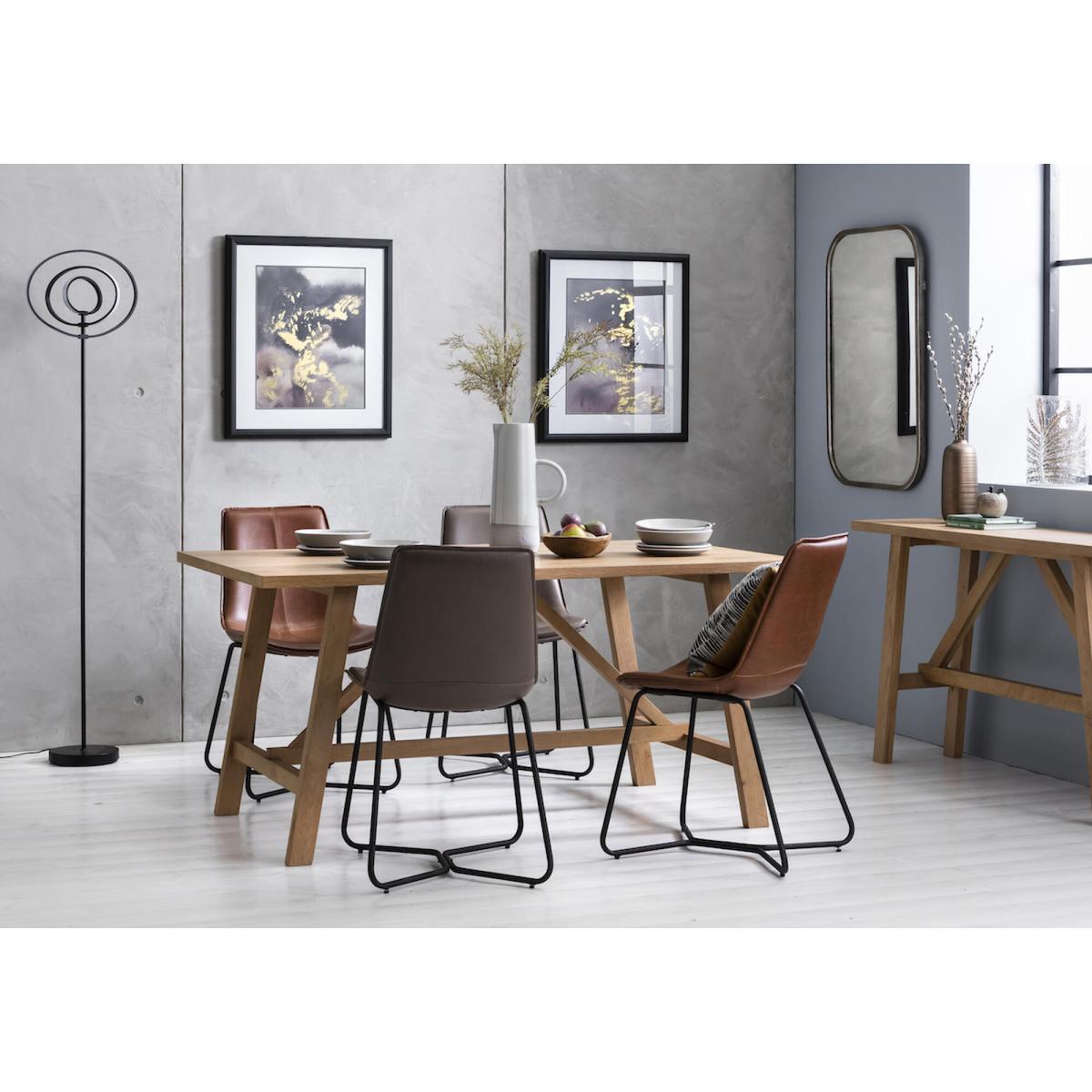 Vasilios Floor Lamp in Matte Black & White – image 2