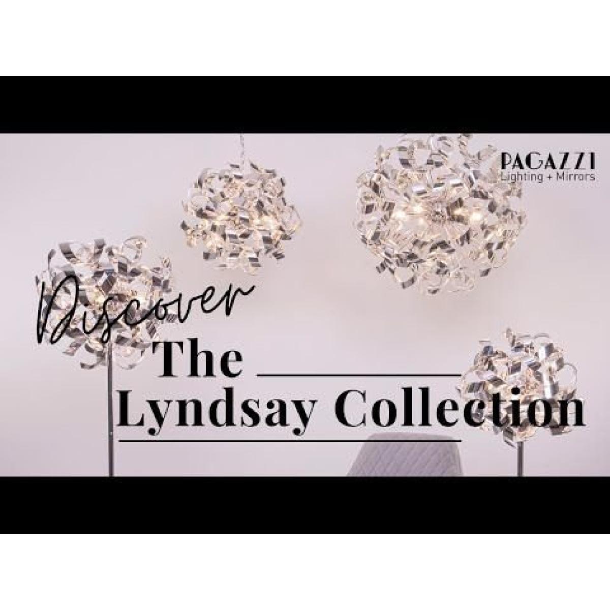 Lyndsay 4 Light Floor Lamp Chrome – image 2