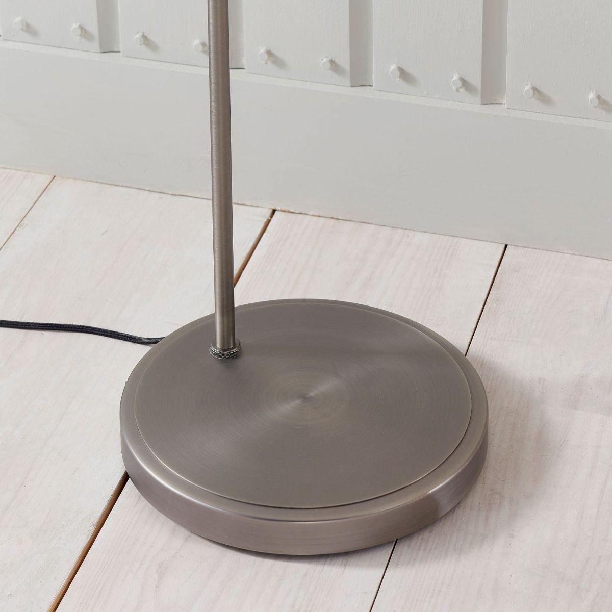 Hansen Brushed Silver and Glass Floor Lamp – image 2