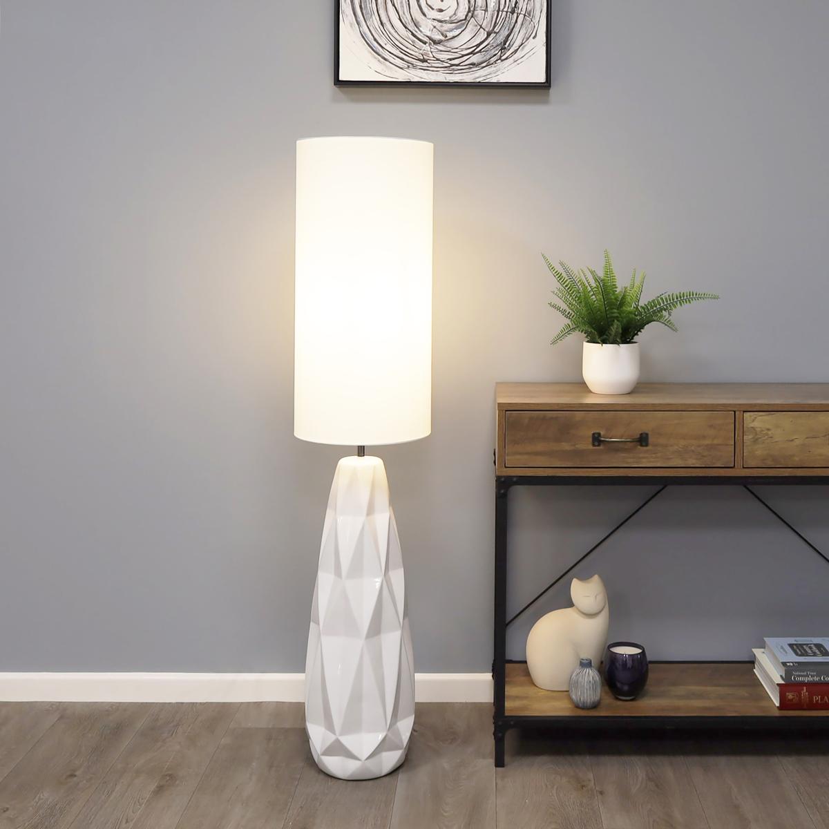 Skova White Ceramic Floor Lamp – image 3