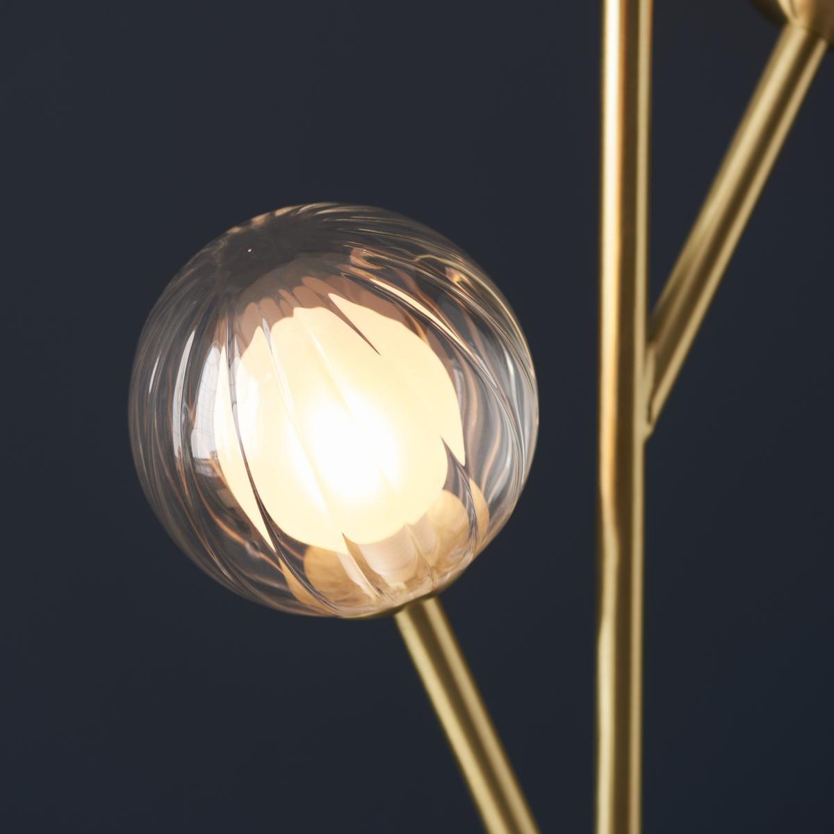 Udo 3 Light satin Brass Floor lamp – image 5