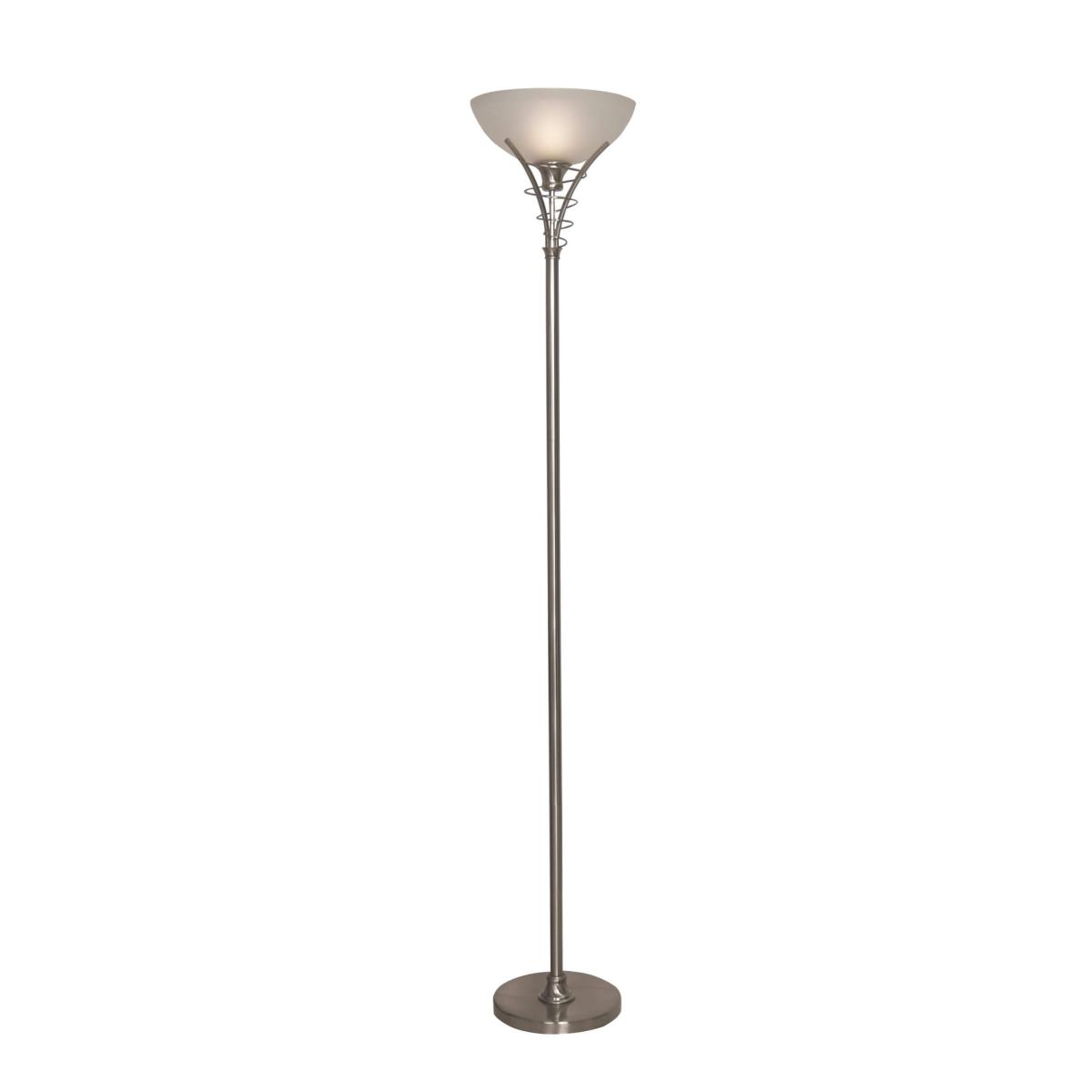 Gretta Satin Nickel Uplighter Floor Lamp – image 3