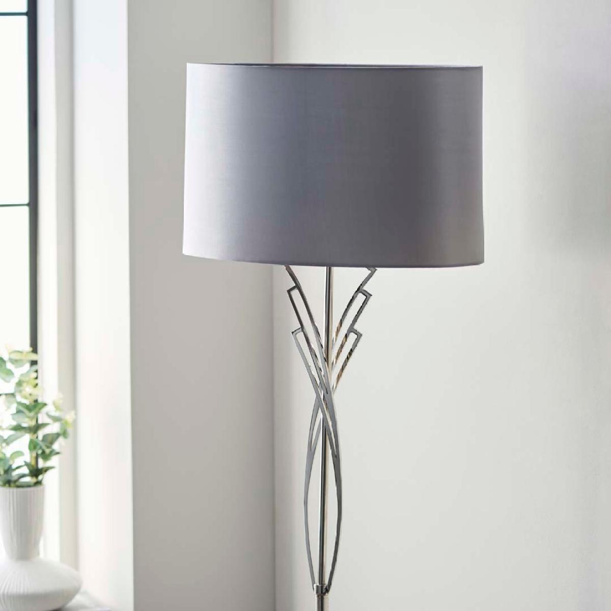 Lyla Satin Nickel Floor Lamp – image 4