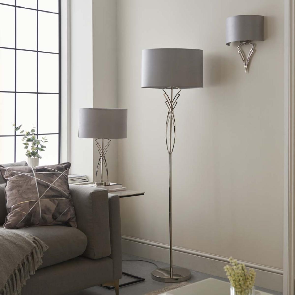 Lyla Satin Nickel Floor Lamp – image 9