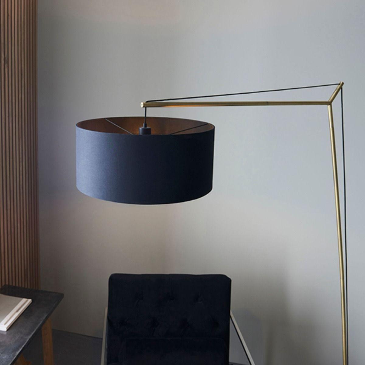 Zaira Brass and Black Floor Lamp – image 5
