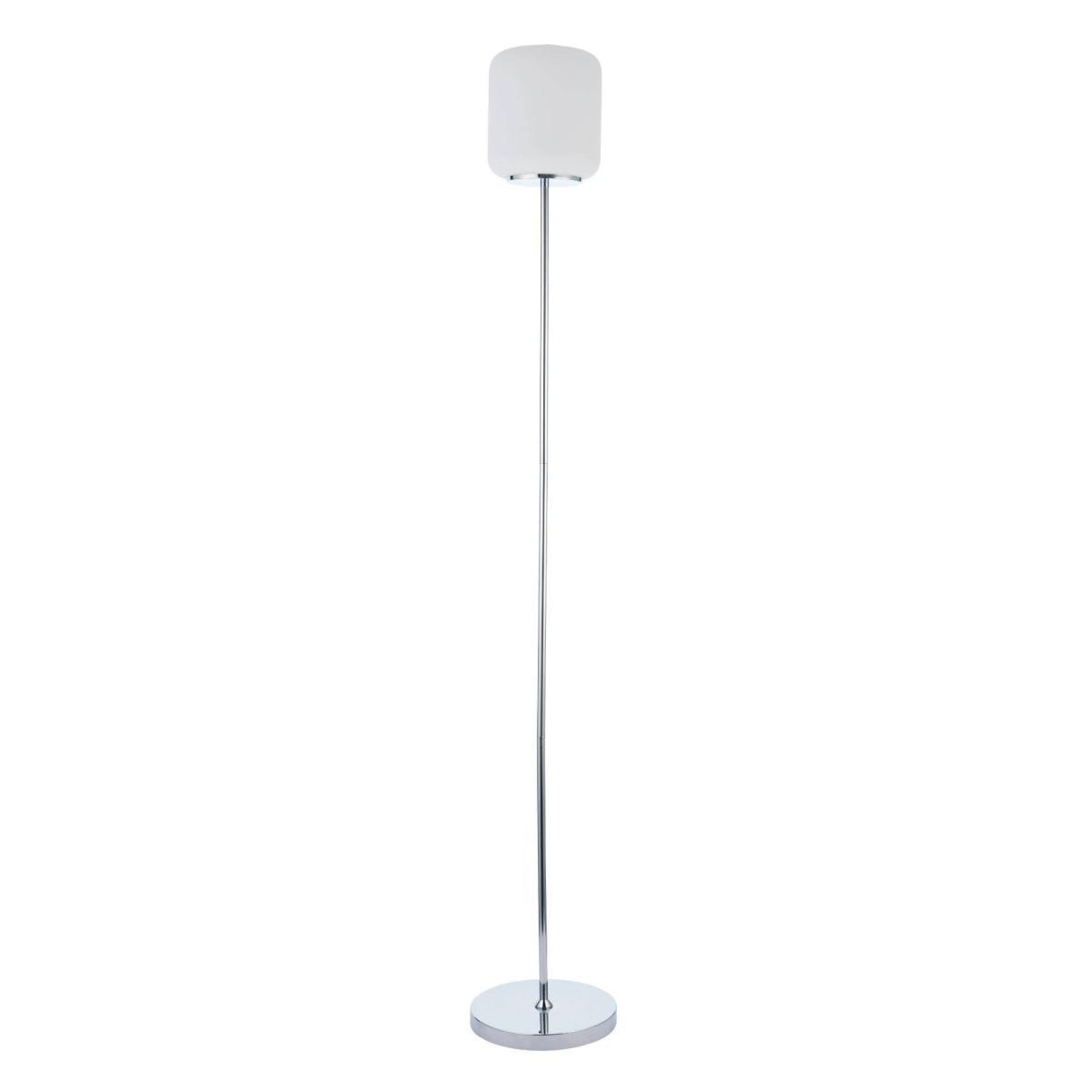 Maxwell Warm White LED Polished Chrome 143cm Floor Lamp with White Opal Shade – image 2