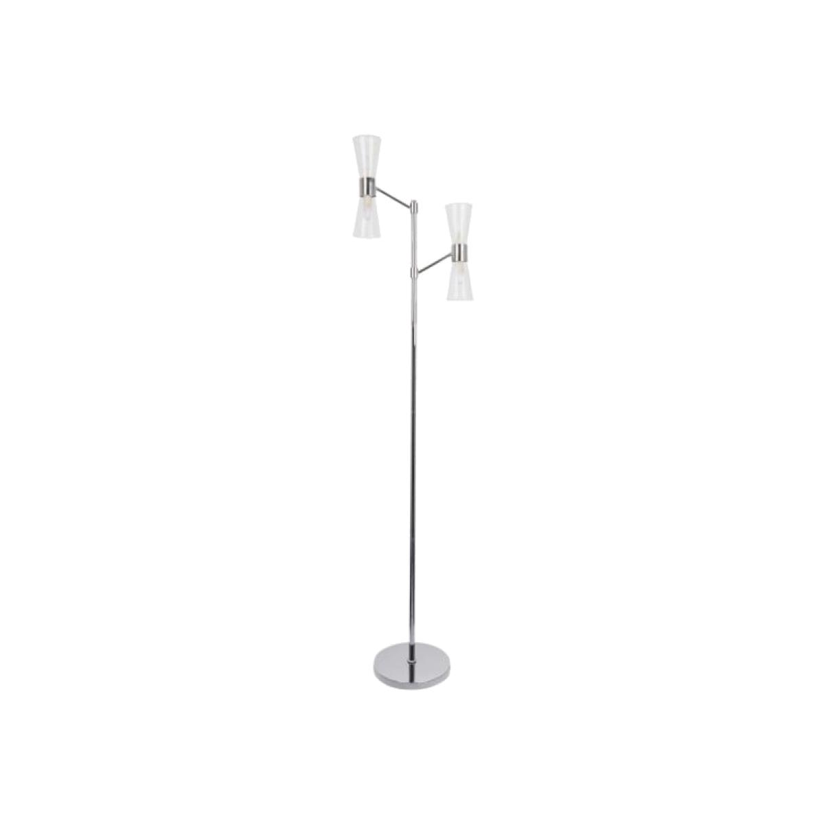 HERRERA 4 LIGHT POLISHED CHROME FLOOR LAMP – image 1
