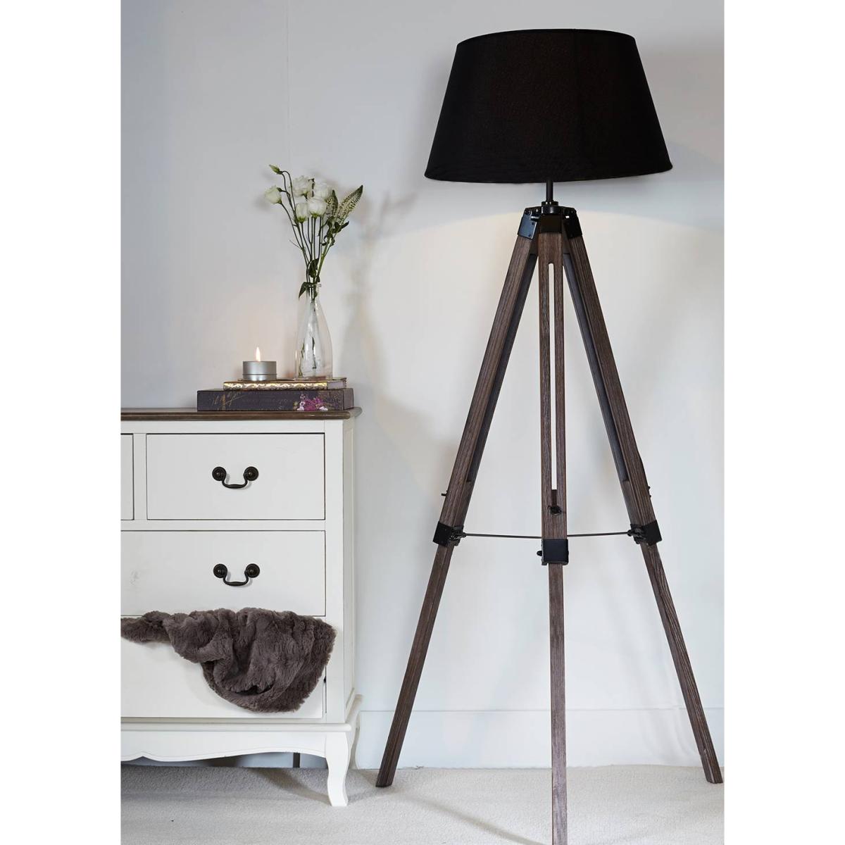 Windsor 143cm Tripod Floor Lamp Black – image 2