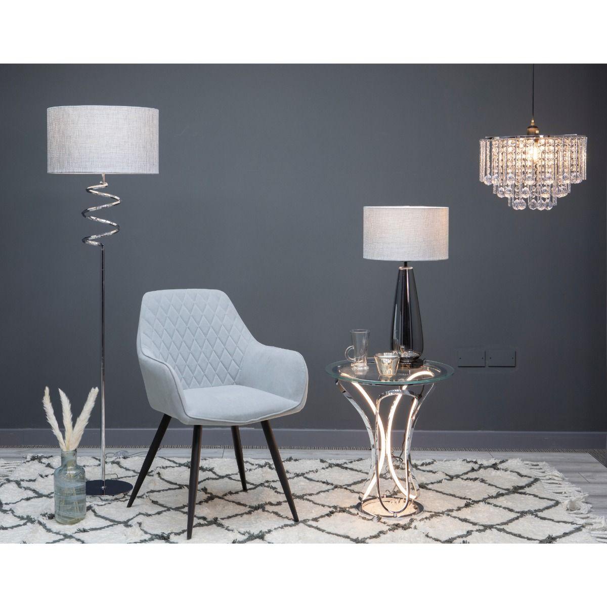 Kasi 158cm Floor Lamp Polished Chrome – image 4