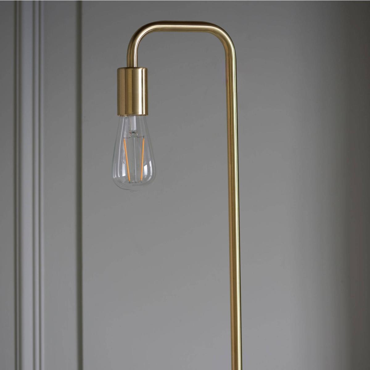 Rubens 160cm Floor Lamp Satin Gold – image 2