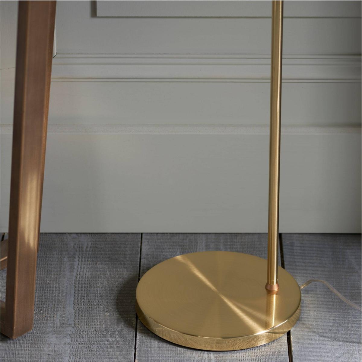 Rubens 160cm Floor Lamp Satin Gold – image 3
