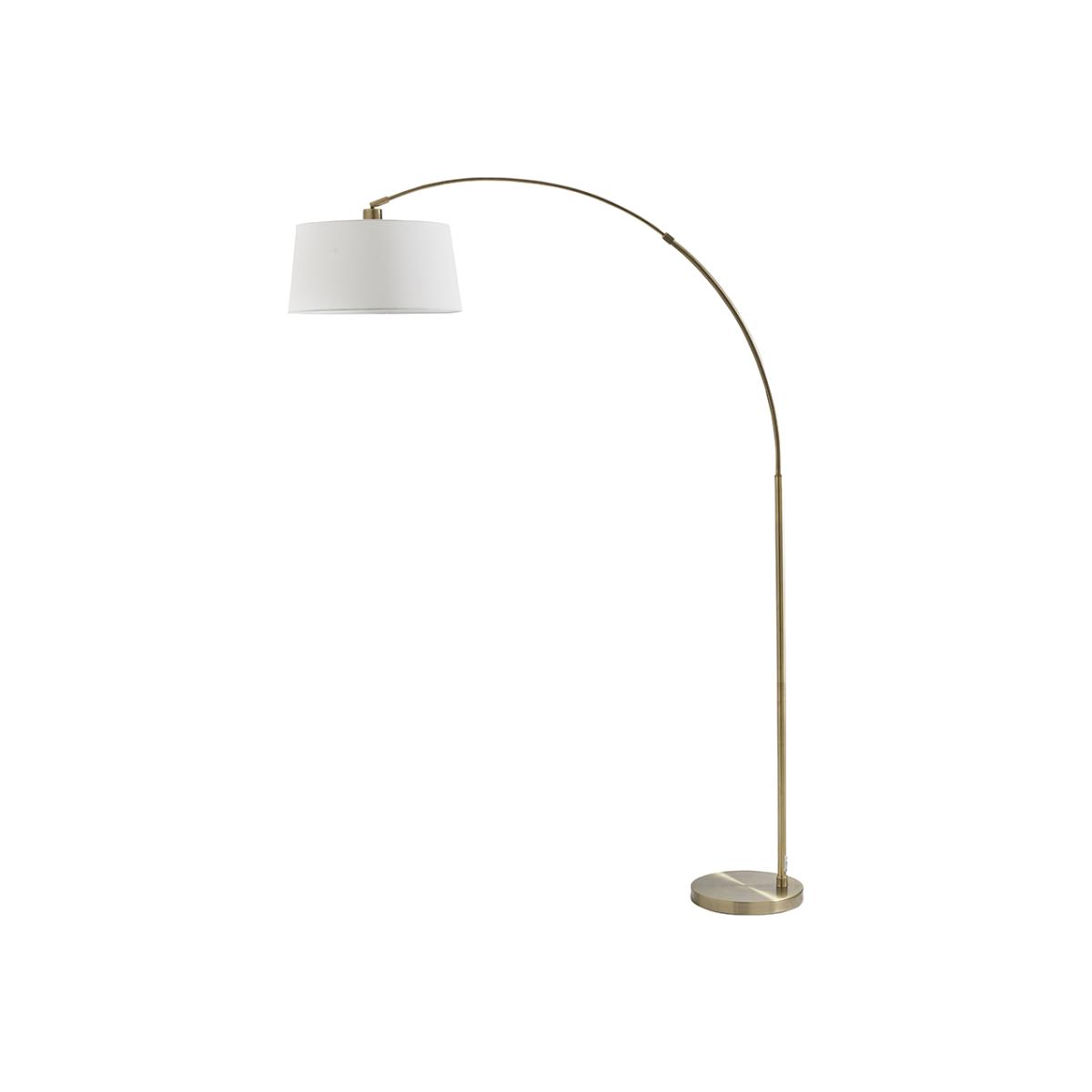 Jive Antique Brass Arc Floor Lamp – image 1