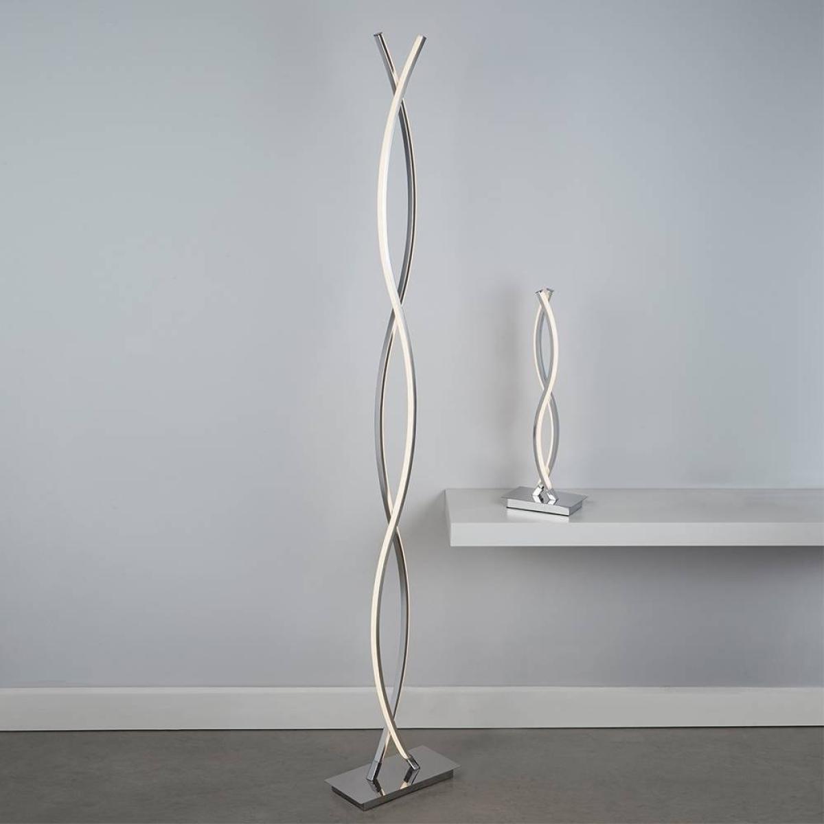 Searchlight Platt LED Floor Lamp Polished Chrome – image 2