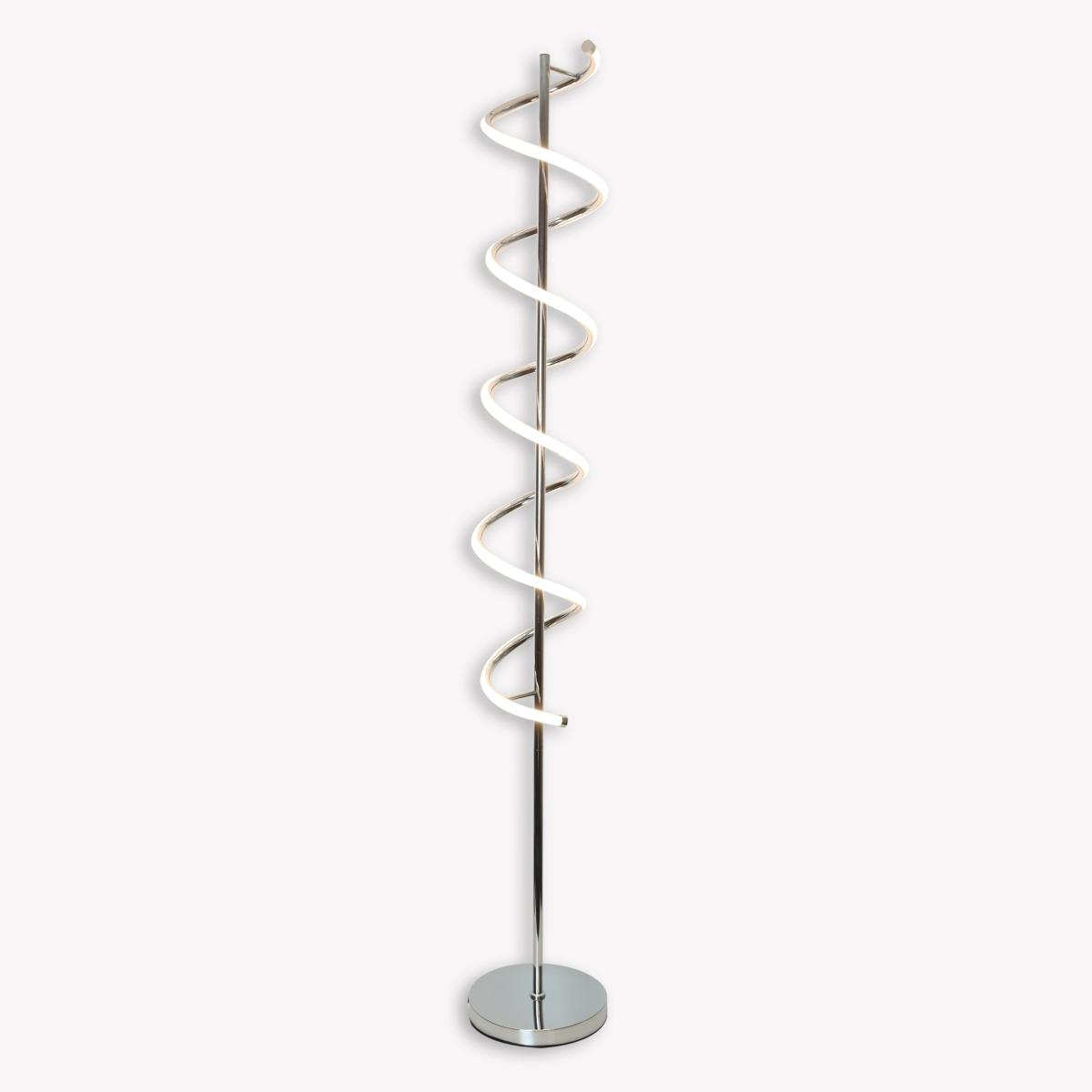 Cosimo Spiral Polished Chrome LED Floor Lamp – image 1