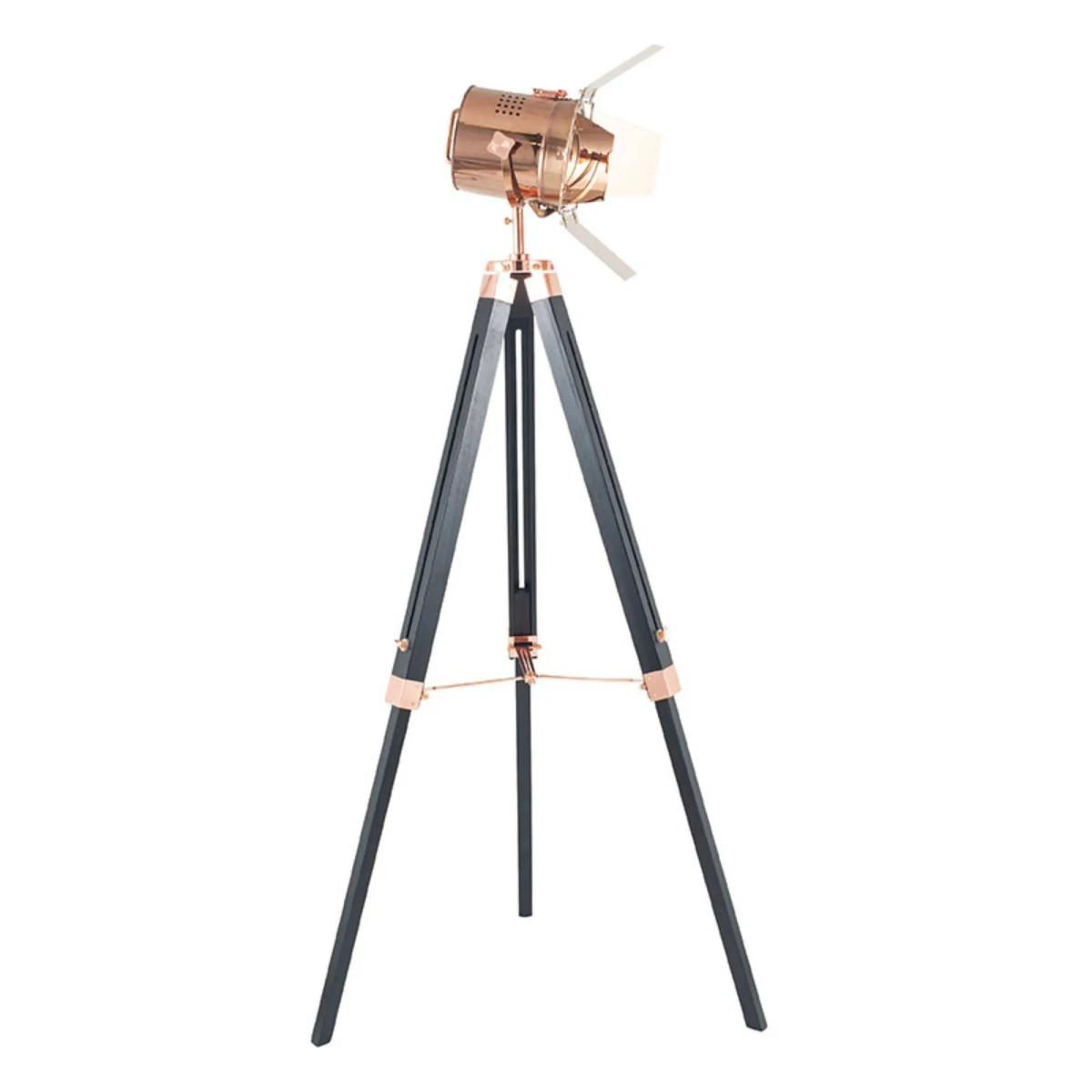 Hereford Copper and Black Tripod Floor Lamp – image 4