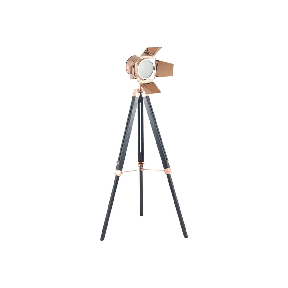 Hereford Copper and Black Tripod Floor Lamp – image 1