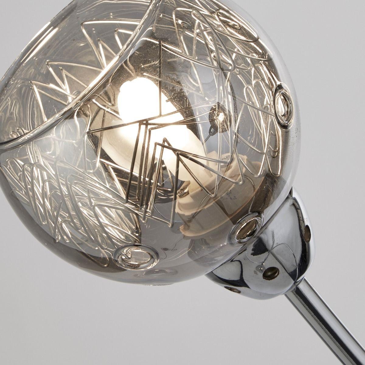 Kitty 3 Light Polished Chrome & Smoked Floor Lamp – image 2