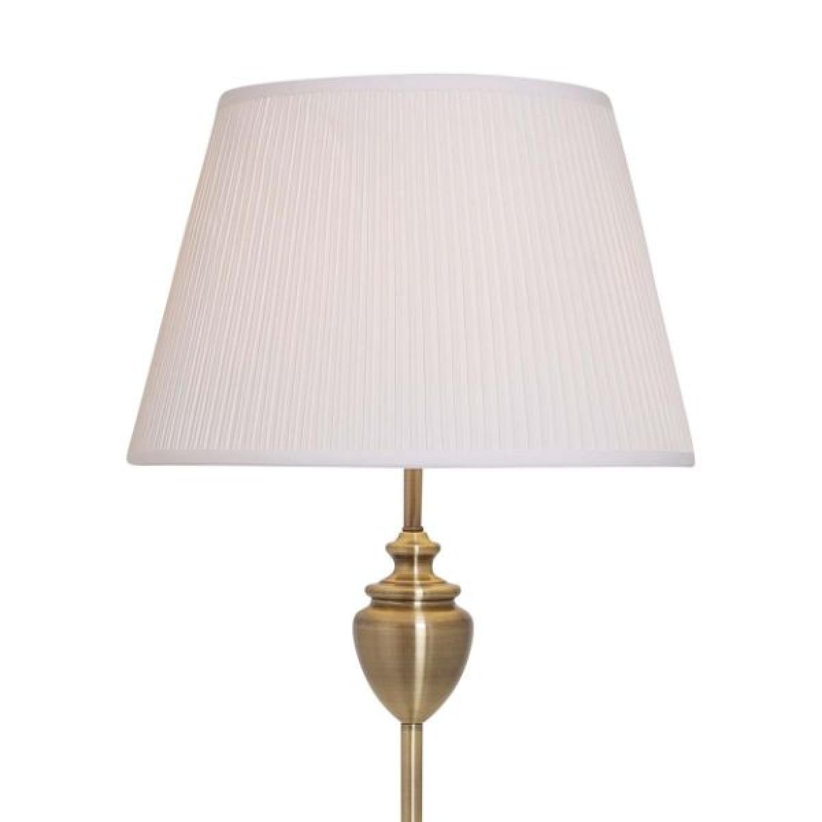 Giona Antique Brass & White Floor Lamp – image 2