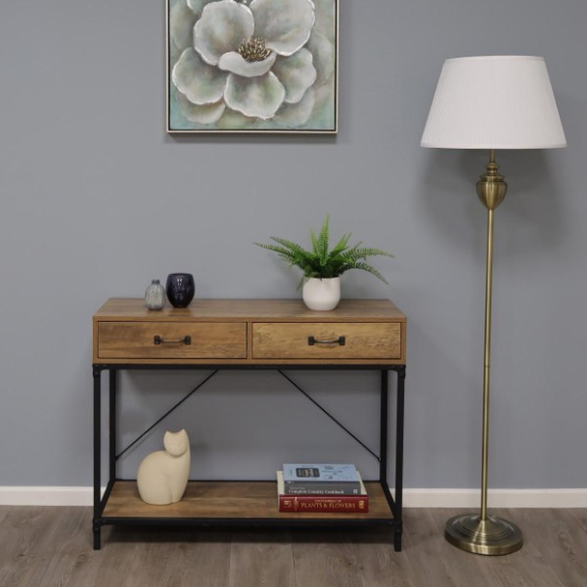 Giona Antique Brass & White Floor Lamp – image 5
