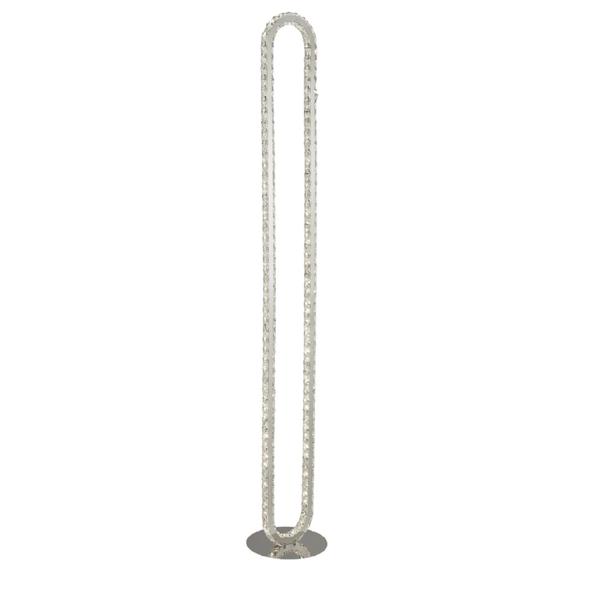 Mendoza Clear Glass and Polished Chrome LED Floor Lamp – image 4