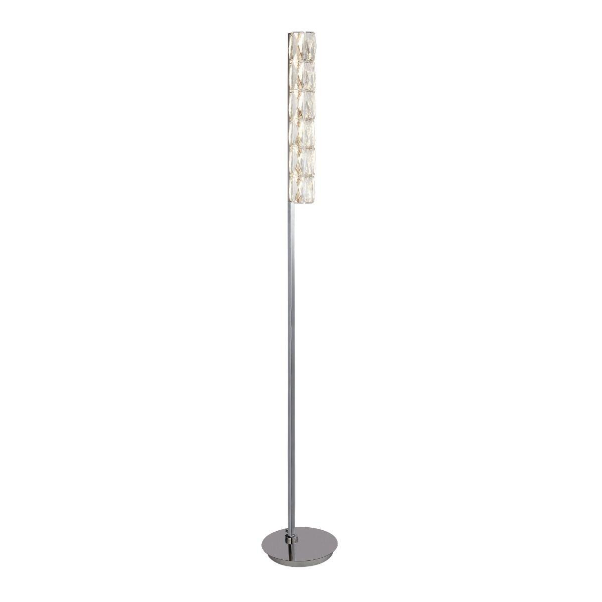 Remy Polished Chrome & Crystal Floor Lamp – image 2
