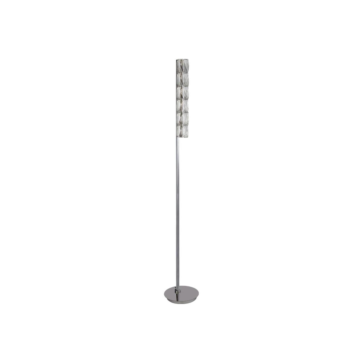 Remy Polished Chrome & Crystal Floor Lamp – image 1