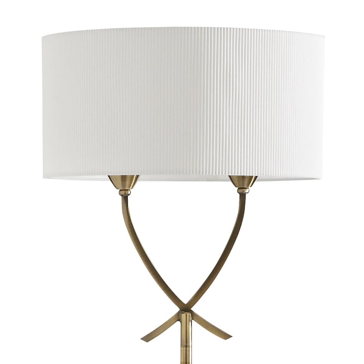 Justina Antique Brass Floor Lamp – image 3