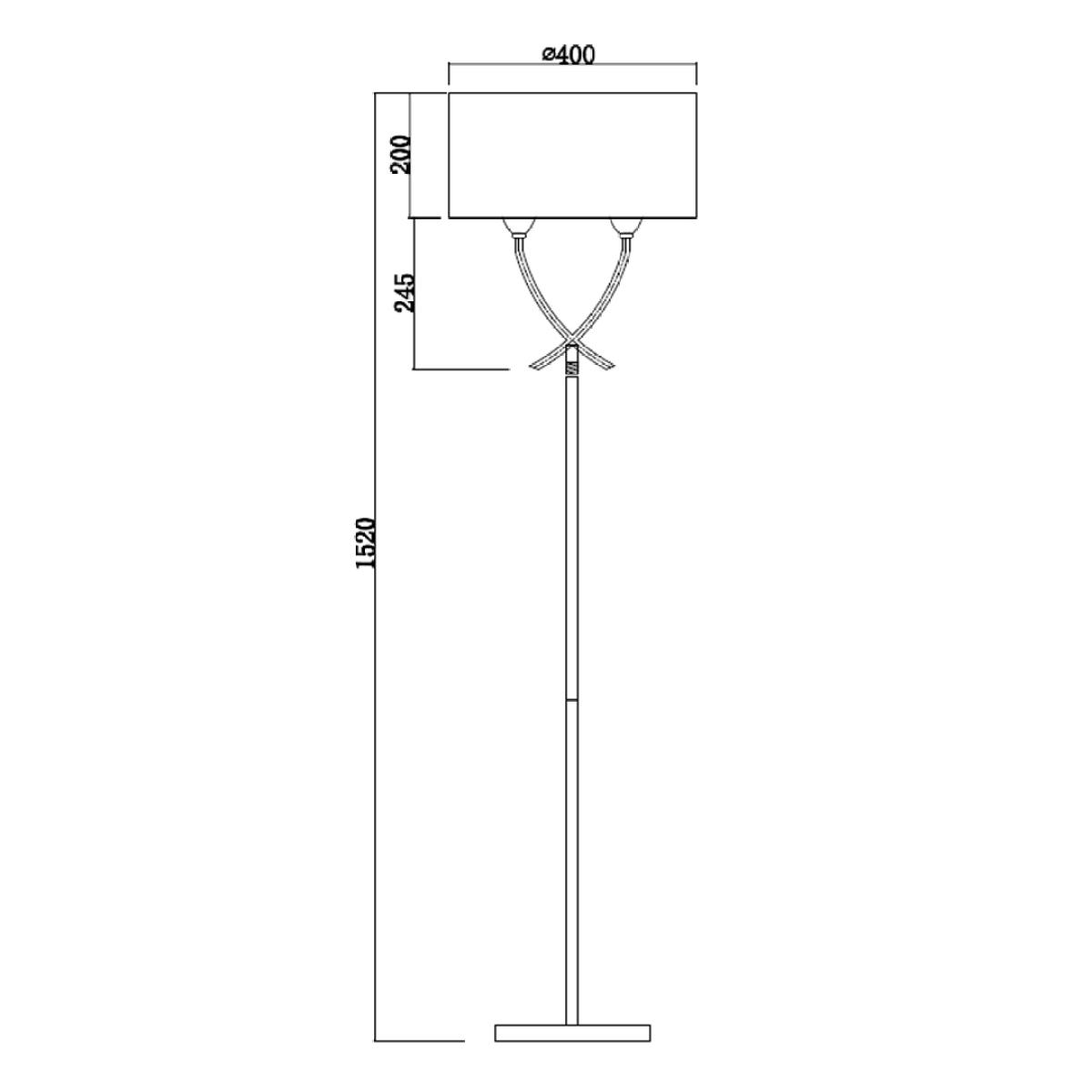Justina Antique Brass Floor Lamp – image 6