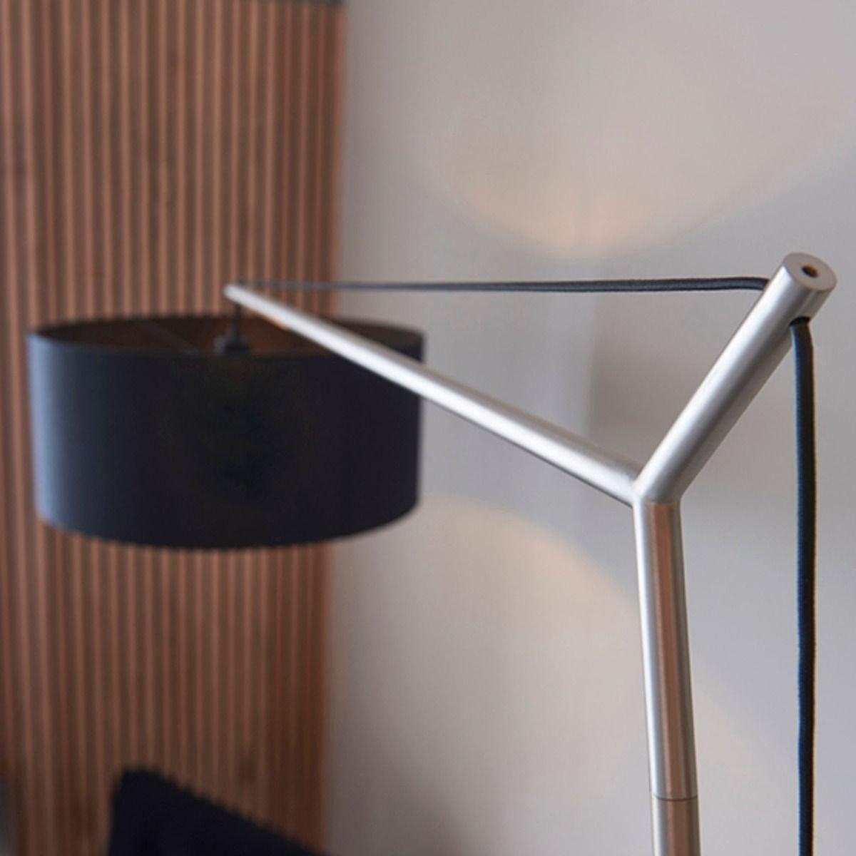 Zaira Nickel and Black Floor Lamp – image 6
