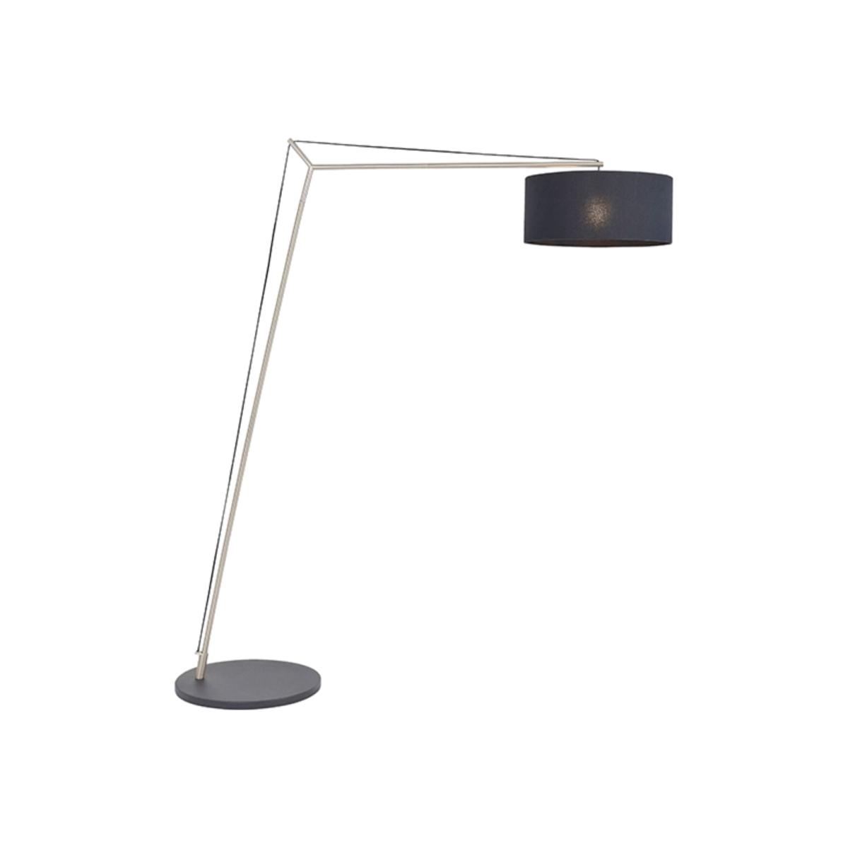 Zaira Nickel and Black Floor Lamp – image 1