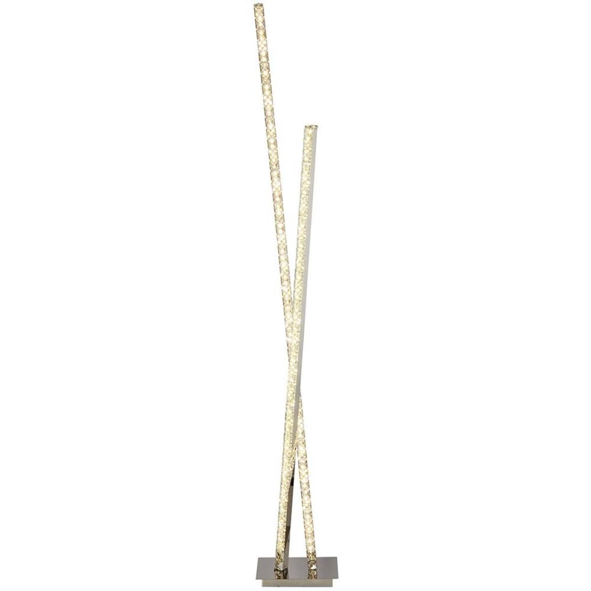 Searchlight Clover LED 2 Light Floor Lamp Polished Chrome – image 2