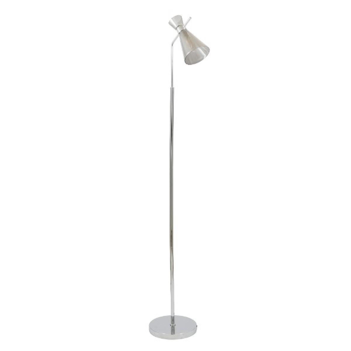 Monroe Smoked Glass &amp; Silver Floor Lamp – image 2