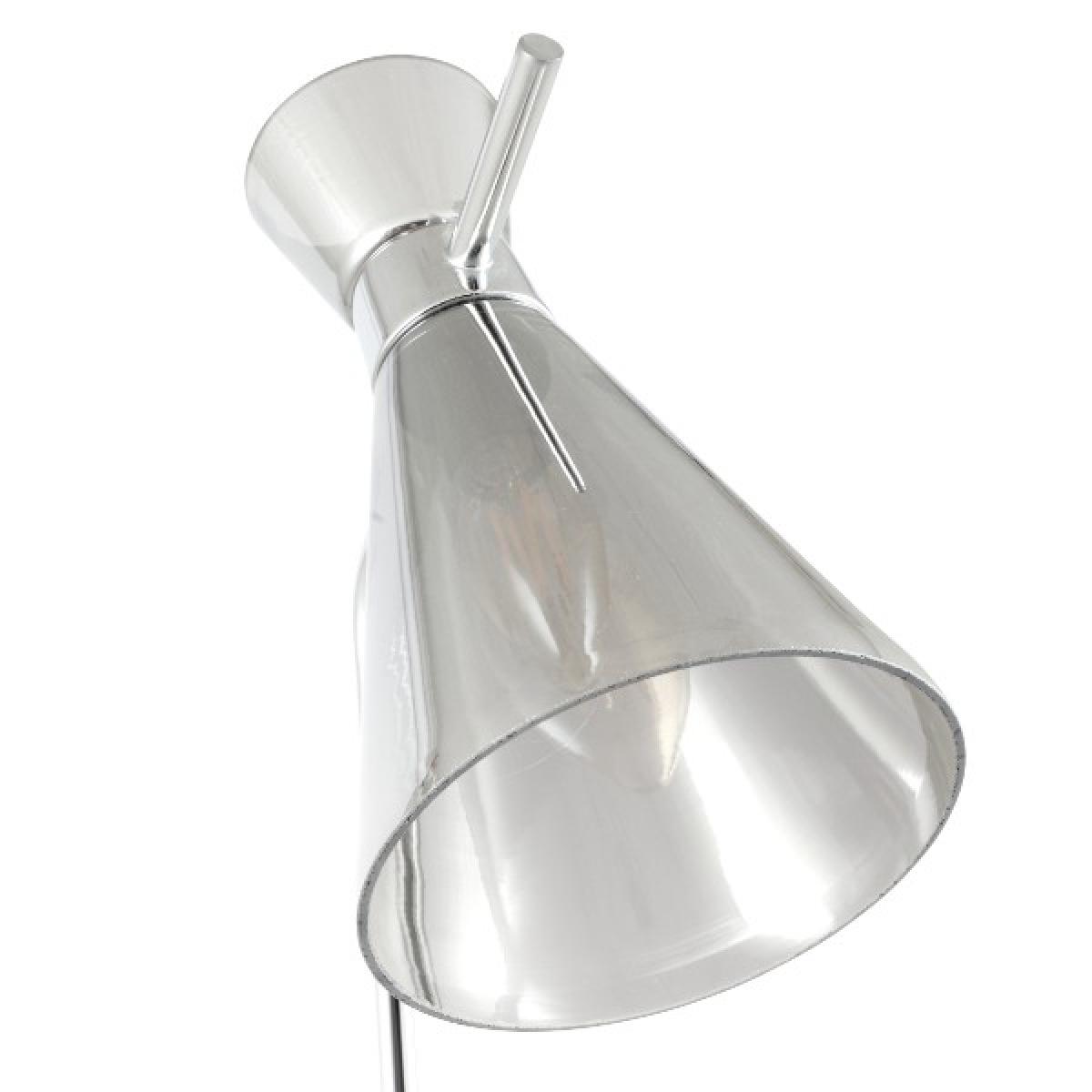 Monroe Smoked Glass &amp; Silver Floor Lamp – image 4