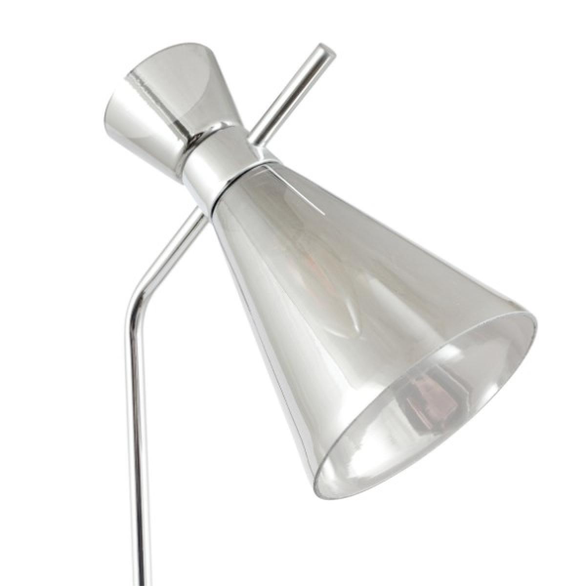 Monroe Smoked Glass &amp; Silver Floor Lamp – image 8
