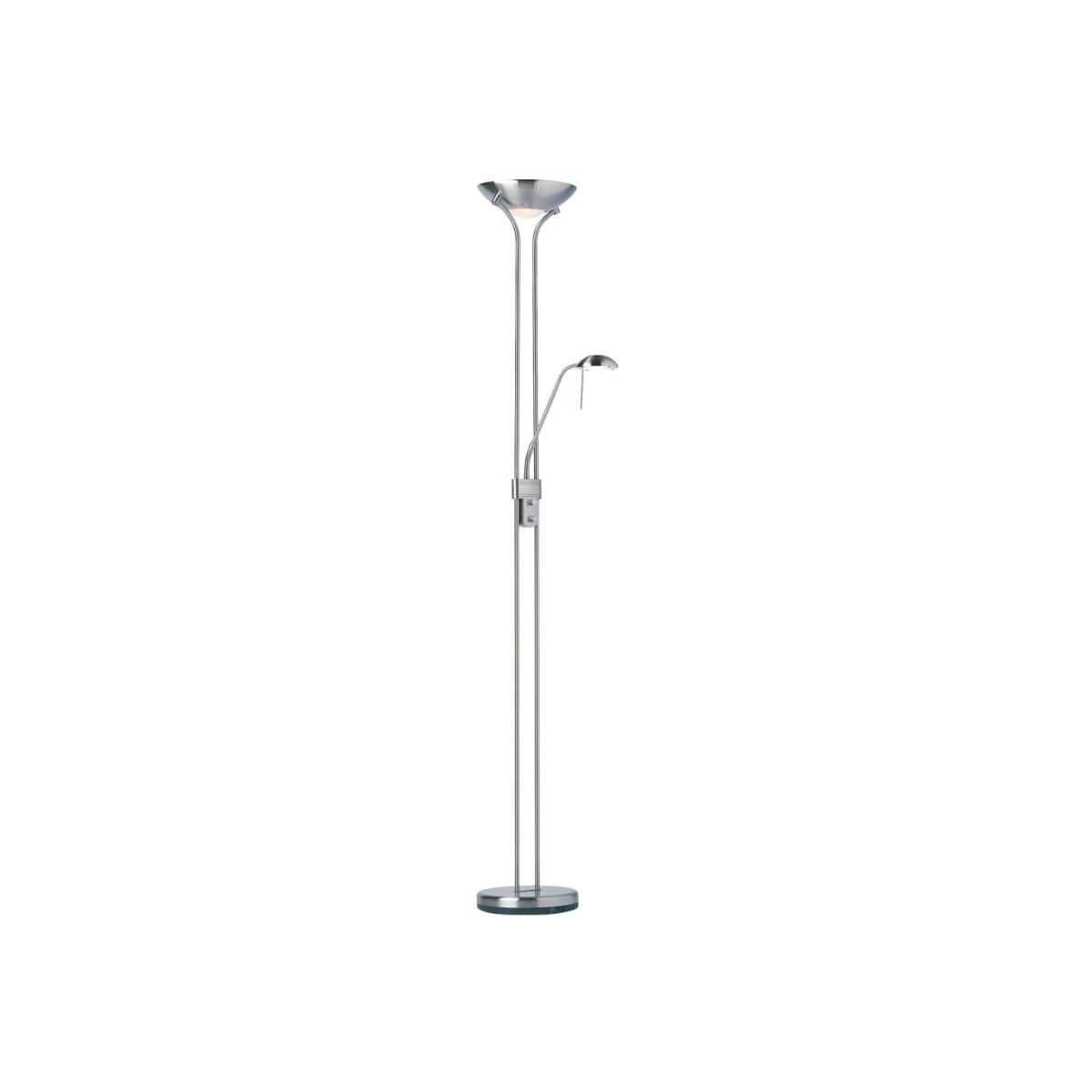 Piza Mother & Child Floor Lamp Satin Chrome